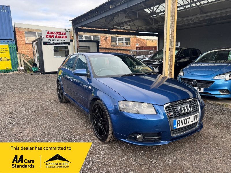 Blue 2007 Audi A3 3.2 S line Hatchback 3dr Petrol Manual quattro 250 g/km 247 bhp in West Molesey
